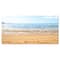 Designart - Blue Seashore with Pebble Stones - Modern Seascape Canvas Artwork
